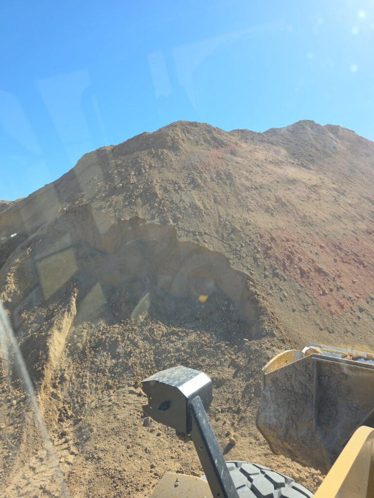 Pile of Select Fill Sandy Clay Mix for delivery