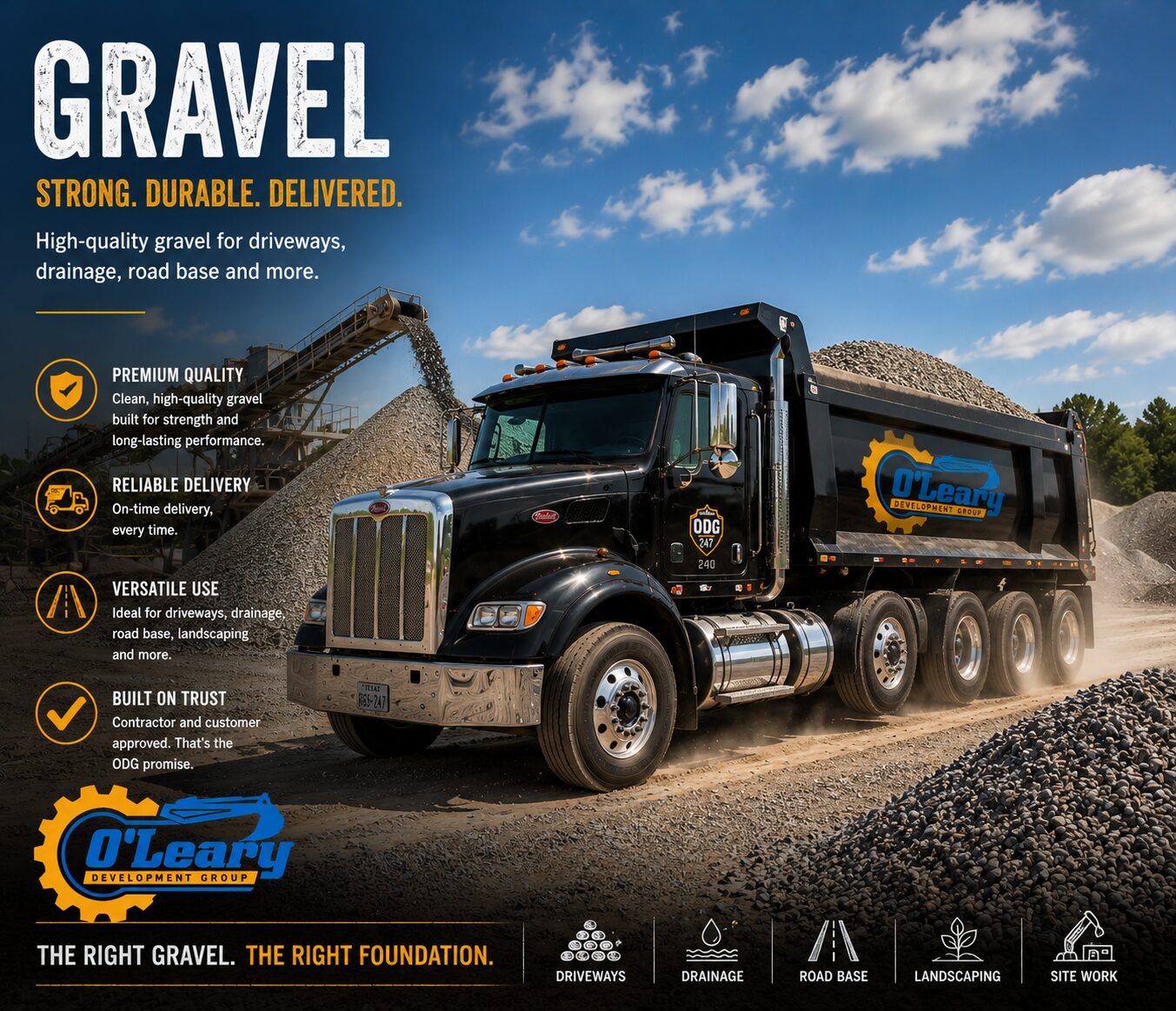 Gravel Delivery in Floresville